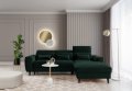 Ecksofa Foble Loco 35 dunkelgrün Rechts