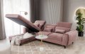 Ecksofa Foble Nube 24 Rosa Bettkasten