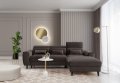 Ecksofa Foble Velvetmat 22 Ashfahl Rechts
