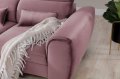 3. Ecksofa Foble Velvetmat 24 Dunkelrosa
