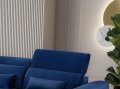 1. Ecksofa Foble Velvetmat 40 dunkelblau