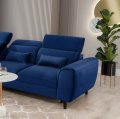 4. Ecksofa Foble Velvetmat 40 dunkelblau