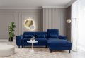 Ecksofa Foble Velvetmat 40 dunkelblau Rechts