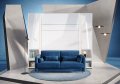 Bed Concept mit Sofa dunkelblau