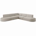Ecksofa PARMA CORNER 276×276 cm – komfortabel, breit & universal für jedes Wohnzimmer - Creme