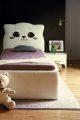 Kinderbett LETI Katze 90x200 Juniorbett Jugendbett Kätzchen BOUCLE 3