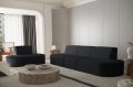 Dalia 1-Sitzer und 3-Sitzer Schwarz Boucle Stoff