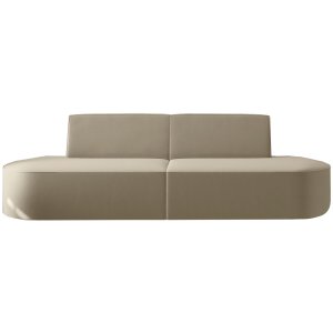 Sofa DALIA 2-Sitzer 260 cm Velvet Beige Stoff (Opera)
