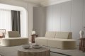 2+1 Dalia beige Stoff Set Dekor