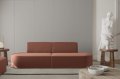 Dalia 2-Sitzer Sofa Velvet Rot Stoff Dekor