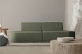 Dalia Sofa 2-Sitzer dunkelgrün Boucle Stoff Dekor