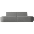Dalia Sofa 2-Sitzer Grau Boucle Stoff