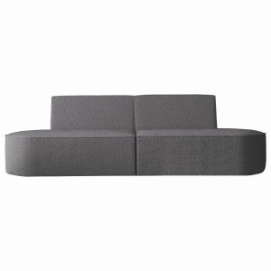 Sofa DALIA 2-Sitzer 260 cm Bouclé Graphite Stoff (Antic 18)