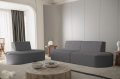 2+1 Dalia Sofa Set Graphite Boucle Stoff Dekor