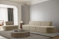 1+3 Dalia Set Sofa Beige Velvet Stoff Dekor