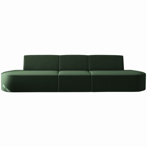 Dalia 3-Sitzer Sofa Grün Velvet Stoff
