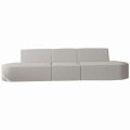 Dalia 3-Sitzer Sofa Creme Boucle Stoff