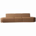 Dalia 3-Sitzer Sofa Kupfer Orange Boucle Stoff