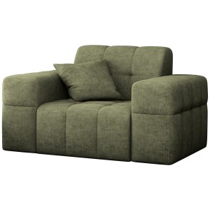 Sessel BALIA 1-Sitzer Chenille Olivgrün Stoff (Perfect Harmony 39)