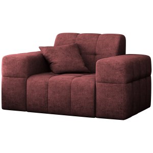 Sessel BALIA 1-Sitzer Chenille Rotwein Stoff (Perfect Harmony 59)