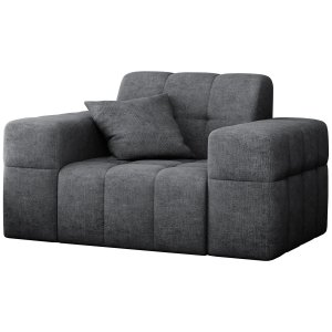 Sessel BALIA 1-Sitzer Chenille Grau Stoff (Perfect Harmony 90)