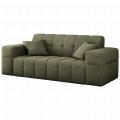 Sofa Balia 2-Sitzer Chenille Olivgrün Stoff