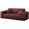 Balia Sofa 2-Sitzer Chenille Rotwein Stoff