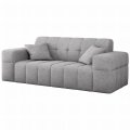 Balia Sofa 2-Sitzer Hellgrau Chenille Stoff