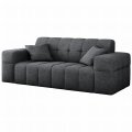 Balia Sofa 2-Sitzer Chenille Grau Stoff