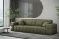 Balia 3-Sitzer Sofa Chenille Oliv Stoff Dekor