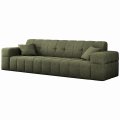 Balia 3-Sitzer Sofa Chenille Oliv Stoff