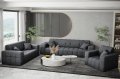 Balia Set 1+2+3 Chenille Grau Stoff Dekor