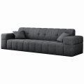 Balia Sofa 3-Sitzer Chenille Grau Stoff