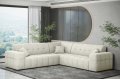 Balia Ecksofa Corner Chenille Creme Stoff Dekor