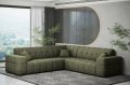 Balia Ecksofa Universal Chenille Oliv Stoff Dekor