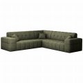 Balia Ecksofa Universal Chenille Oliv Stoff
