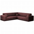 Balia Ecksofa Corner Rotwein Chenille Stoff