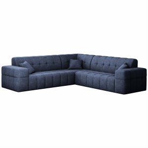 Ecksofa BALIA 246 cm Universal Chenille Stoff Dunkelblau (Perfect Harmony 77)