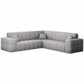 Balia Corner Hellgrau Chenille Stoff
