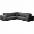 Balia Ecksofa Universal Grau Chenille Stoff