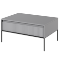TREND TR-09 Couchtisch in Grau – freistehend auf weißem Hintergrund
