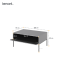 Couchtisch Trend 9 Grau Abmessungen, Maßtabelle und Abmessungen des TREND TR-09 Couchtischs von Lenart