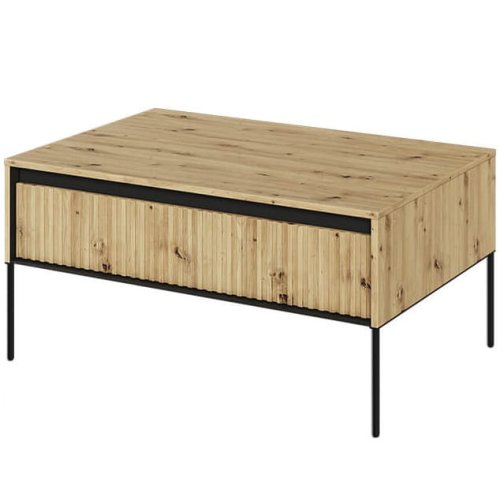 TREND TR-09 Couchtisch in Artisan Eiche – freistehend auf weißem Hintergrund
