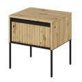 Moderner Nachttisch TREND TR-10 in stilvoller Schlafzimmer-Einrichtung in Artisan Eiche