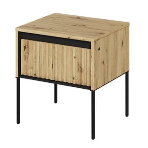 Nachttisch TREND Eiche Artisan TR-10 mit Schublade und LED Beleuchtung