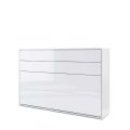 Wandklappbett Bed Concept 120x200 Horizontal Lenart Bett Weiß Hochglanz