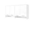 Wandklappbett Concept Pro 6 90x200 Horizontal Lenart Bett Weiß und Weiß Hochglanz