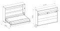 Wandklappbett Bed Concept 140x200 Horizontal Lenart Bett