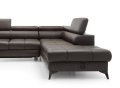 Ecksofa aus Echtleder mit Schlaffunktion MOCCA L-form WERSAL