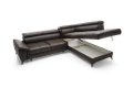 Ecksofa aus Echtleder mit Schlaffunktion MOCCA L-form WERSAL
